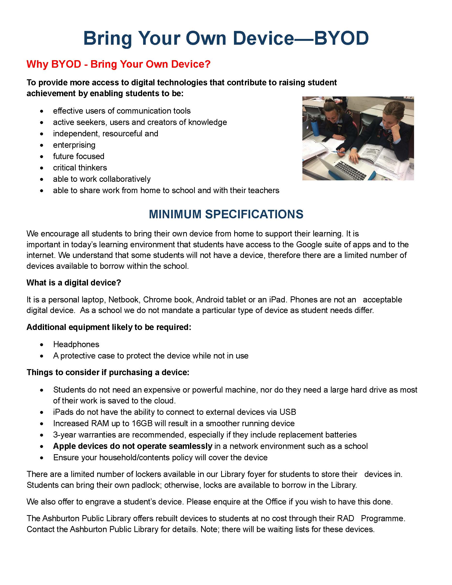 Bring Your Own Device 2026 Page 1